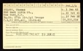 US, New York Army National Guard Service Cards (Selected) record example