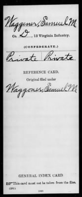 Samuel M > Waggener, Samuel M (Private)