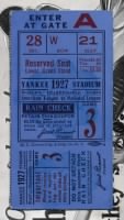 Thumbnail for 1927 World Series Ticket