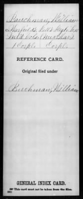 Thumbnail for William > Bauchman, William (1 Corpl)