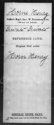 Thumbnail for Henry > Horne, Henry (Pvt)