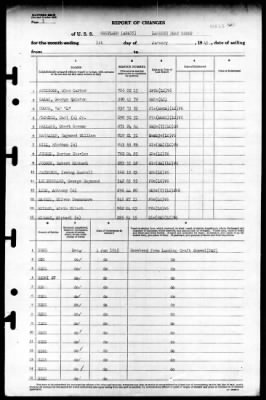 Cortland (APA-75) > 1945