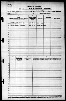 Concord (CL-10) > 1945