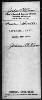 William > Jordon, William (Pvt)