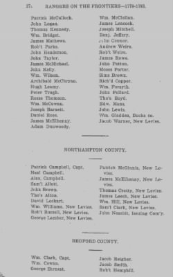 Thumbnail for Volume XXIII > Muster Rolls of the Navy and Line, Militia and Rangers, 1775-1783. with List of Pensioners, 1818-1832.