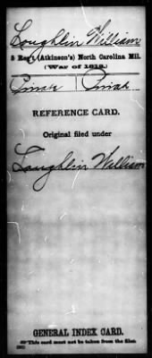 Thumbnail for William > Loughlin, William (Pvt)