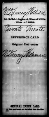 Thumbnail for William > McKinney, William (Pvt)