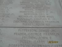 Close Up view of WWII memorial