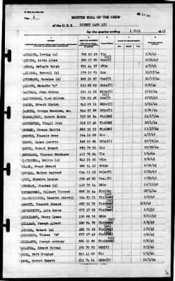 Crosby (APD-17) > 1945