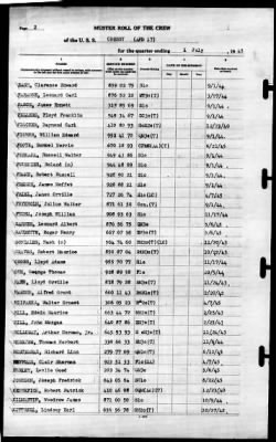 Crosby (APD-17) > 1945