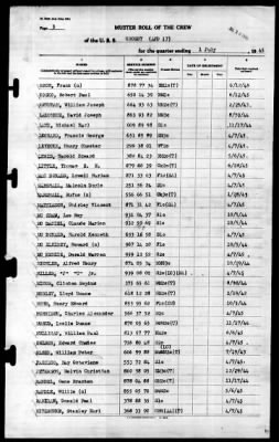 Crosby (APD-17) > 1945