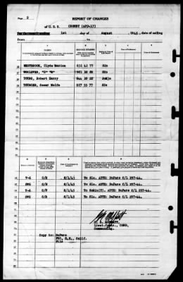 Crosby (APD-17) > 1945