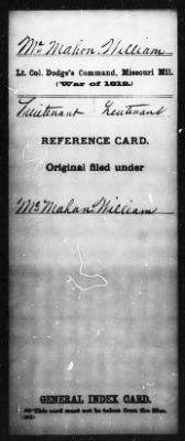 Thumbnail for William > McMahon, William (Lieutenant)