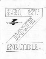 Thumbnail for 881st Bombardment Squadron Scrapbook - Page 1