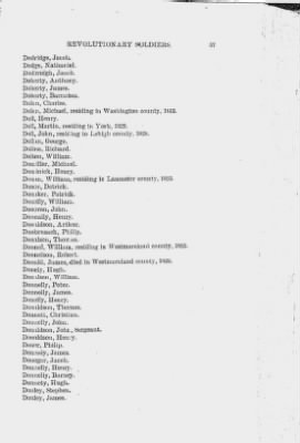 Thumbnail for Volume XIII > Alphabetical List of Revolutionary Soldiers 1775-1783.