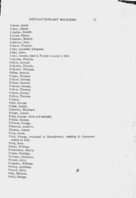 Thumbnail for Volume XIII > Alphabetical List of Revolutionary Soldiers 1775-1783.