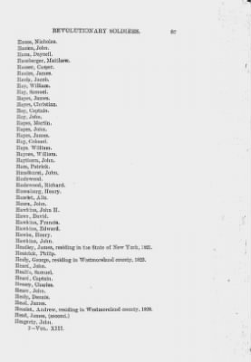 Volume XIII > Alphabetical List of Revolutionary Soldiers 1775-1783.