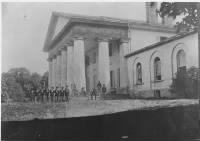 Thumbnail for Custis Lee Mansion with Union soldiers on lawn