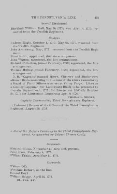 Volume XV > Rolls of Soldiers of the Revolution, Pennsylvania Line, Found in the Department of State, Washington, D. C.