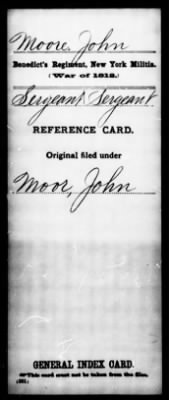 Thumbnail for John > Moore, John (Sergeant)