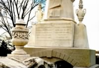 Monument at the grave of Andrew & Eliza Johnson