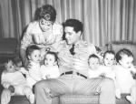 Juliet Prowse and Elvis on the set of G.I. Blues