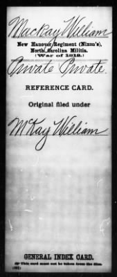 Thumbnail for William > MacKay, William (Pvt)