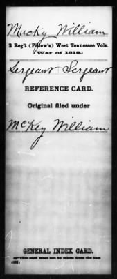 Thumbnail for William > Macky, William (Sergeant)