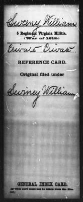 Thumbnail for William > Sweeny, William (Pvt)