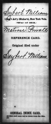 Thumbnail for William > Sybert, William (Matross)