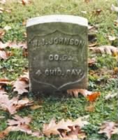Military headstone of William J. Johnson
