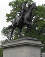 Statue over Kearny's remains in Arlington National Cemetery