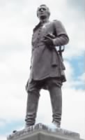 Brigadier General  Francis Channing Barlow statue at Gettysburg