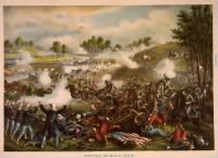 First Battle of Bull Run, chromolithograph by Kurz & Allison