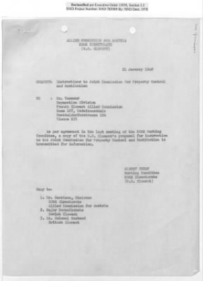 Thumbnail for General Correspondence Files > Joint Property Control And Restitution Commission (1948)