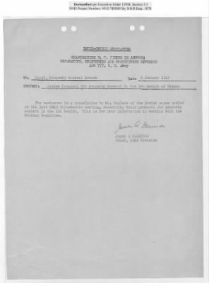 Thumbnail for General Correspondence Files > Joint Property Control And Restitution Commission: Control Agreement And Working Party Reports