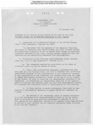 Thumbnail for General Correspondence Files > Joint Property Control And Restitution Commission: Control Agreement And Working Party Reports