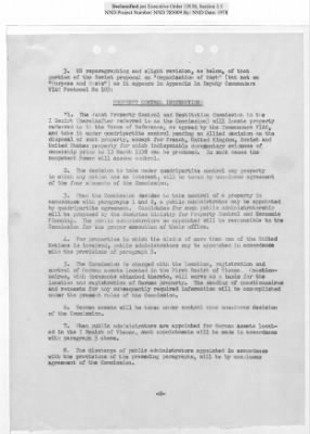 Thumbnail for General Correspondence Files > Joint Property Control And Restitution Commission: Control Agreement And Working Party Reports