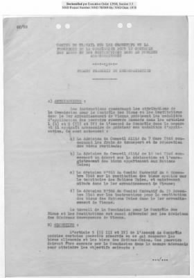 Thumbnail for General Correspondence Files > Joint Property Control And Restitution Commission: Control Agreement And Working Party Reports