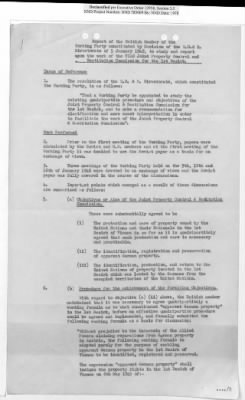 Thumbnail for General Correspondence Files > Joint Property Control And Restitution Commission: Control Agreement And Working Party Reports