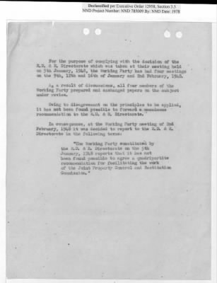 Thumbnail for General Correspondence Files > Joint Property Control And Restitution Commission: Control Agreement And Working Party Reports