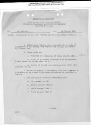 Thumbnail for General Correspondence Files > Joint Property Control And Restitution Commission: Control Agreement And Working Party Reports