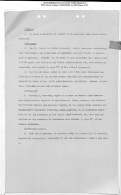 Thumbnail for General Correspondence Files > Joint Property Control And Restitution Commission: Control Agreement And Working Party Reports