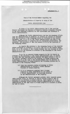 Thumbnail for General Correspondence Files > Joint Property Control And Restitution Commission: Control Agreement And Working Party Reports