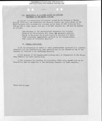 Thumbnail for General Correspondence Files > Joint Property Control And Restitution Commission: Control Agreement And Working Party Reports