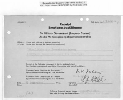 Records Relating to Property Claims and the Administration of Property > S1.0038 St.J. "Elma"