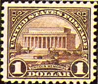 Thumbnail for Lincoln Memorial Stamp 1923