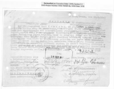 Thumbnail for Records Relating to Property Claims and the Administration of Property > Moveable Properties : General File ( August 1945)