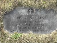 Thumbnail for Files, Felix Auston 'Buck', Military Grave Marker.jpg