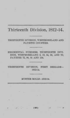 Thumbnail for Volume VII > Thirteenth Division, 1812-14